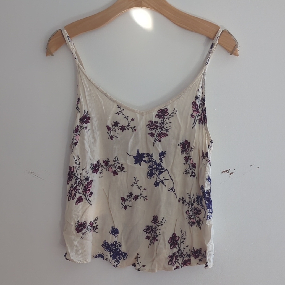 Cream Crop Camisole with Relaxed Fit 😁